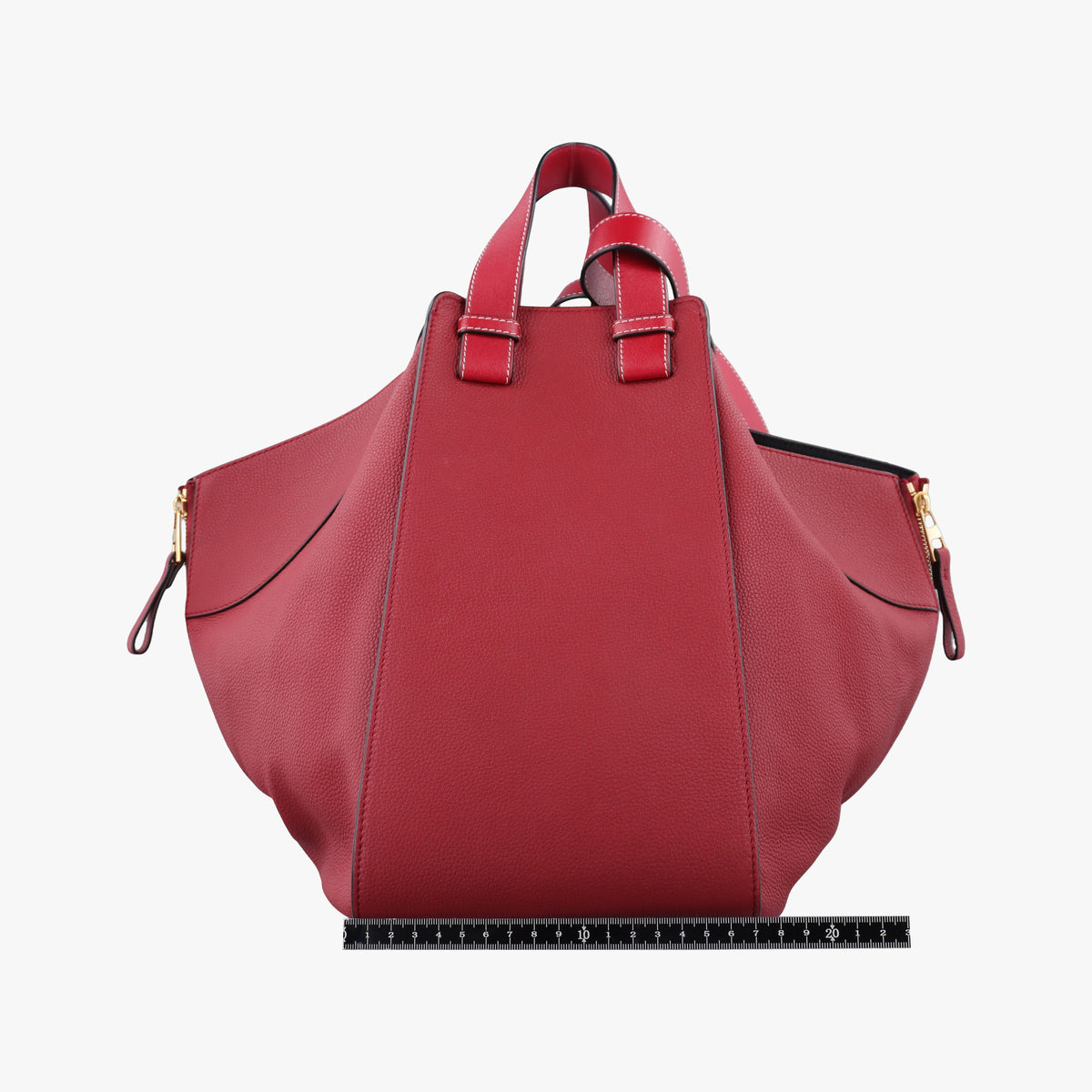 Pre-owned Loewe Hammock Burgundy Leather  shoulderbag | stylenewstar