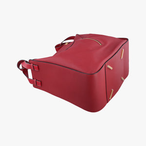 Pre-owned Loewe Hammock Burgundy Leather  shoulderbag | stylenewstar