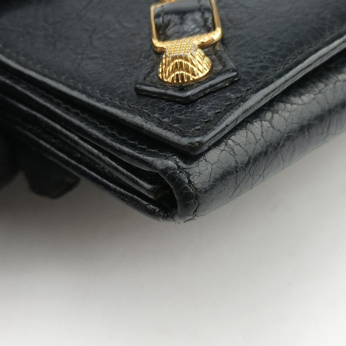 Pre-owned Balenciaga The Giant Black Leather  handbag | stylenewstar