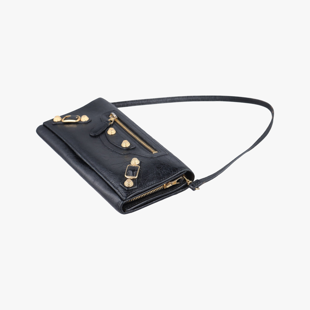 Pre-owned Balenciaga The Giant Black Leather  handbag | stylenewstar