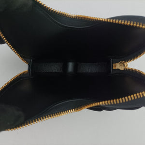 Pre-owned Christian Dior 30 Montaigne Removable Black Lambskin  bum bag/waist bag | stylenewstar