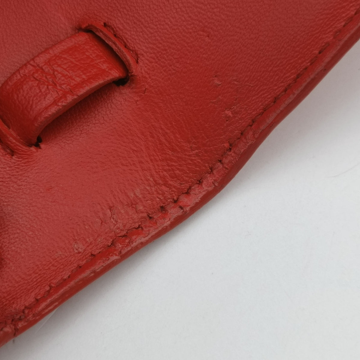 Pre-owned Celine Classic Box Red Leather  shoulderbag | stylenewstar