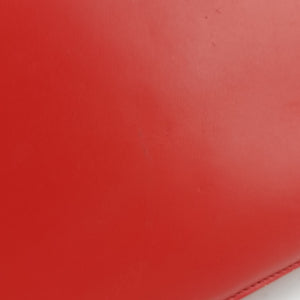 Pre-owned Celine Classic Box Red Leather  shoulderbag | stylenewstar