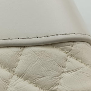 Pre-owned Chanel GABRIELLE White leather A94505 shoulderbag | stylenewstar
