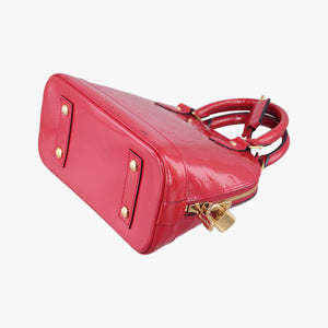 Pre-owned Louis Vuitton Alma BB pomme d'amour Vernis M90174 shoulderbag | stylenewstar