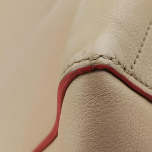 Pre-owned Celine Sangle Bucket Beige Leather  shoulderbag | stylenewstar