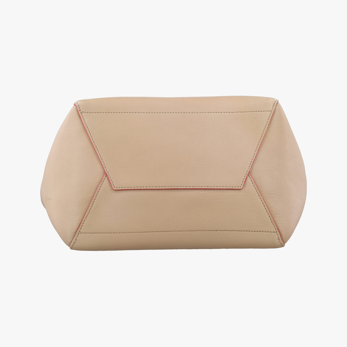 Pre-owned Celine Sangle Bucket Beige Leather  shoulderbag | stylenewstar