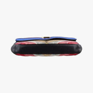 Pre-owned Yves Saint Laurent COLLEGE Rainbow Multicolour Leather 447977 shoulderbag | stylenewstar