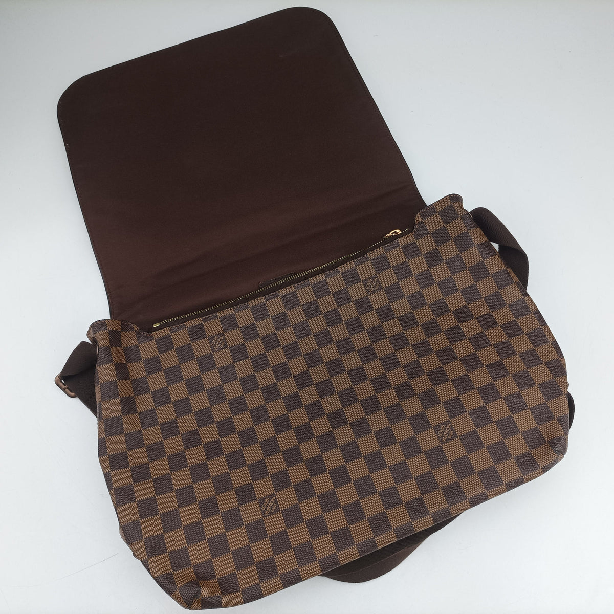 Pre-owned Louis Vuitton BROOKLYN GM EBENE Damier Canvas N51212 shoulderbag | stylenewstar