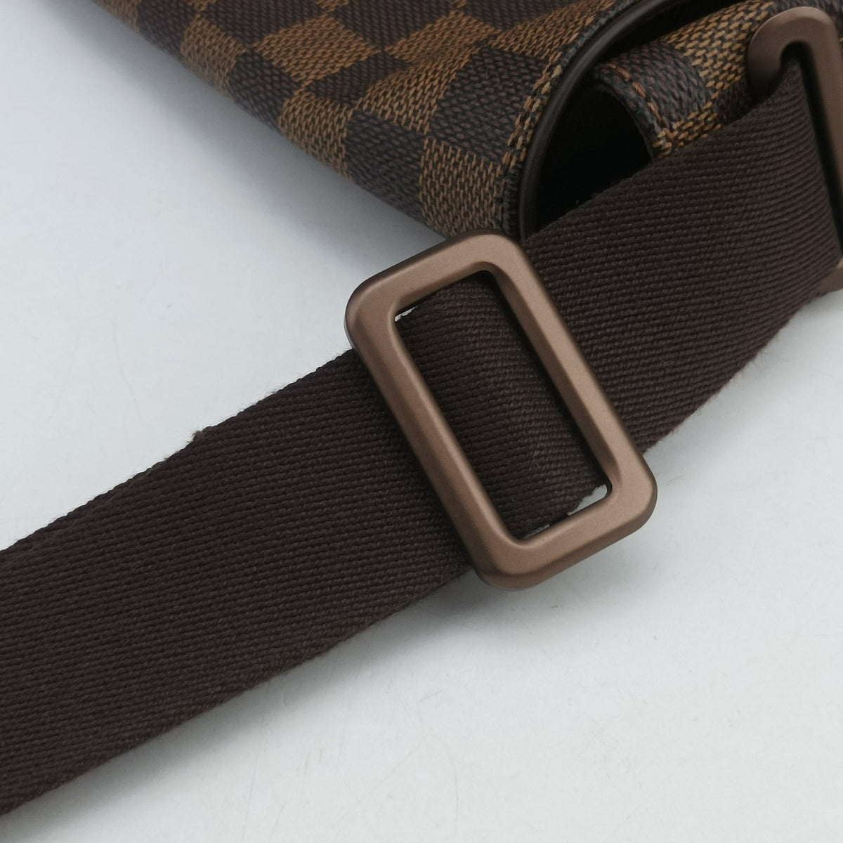 Pre-owned Louis Vuitton BROOKLYN GM EBENE Damier Canvas N51212 shoulderbag | stylenewstar