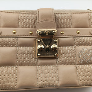Pre-owned Louis Vuitton Pochette Troca Damier Giant Beige Lambskin M59048 shoulderbag | stylenewstar