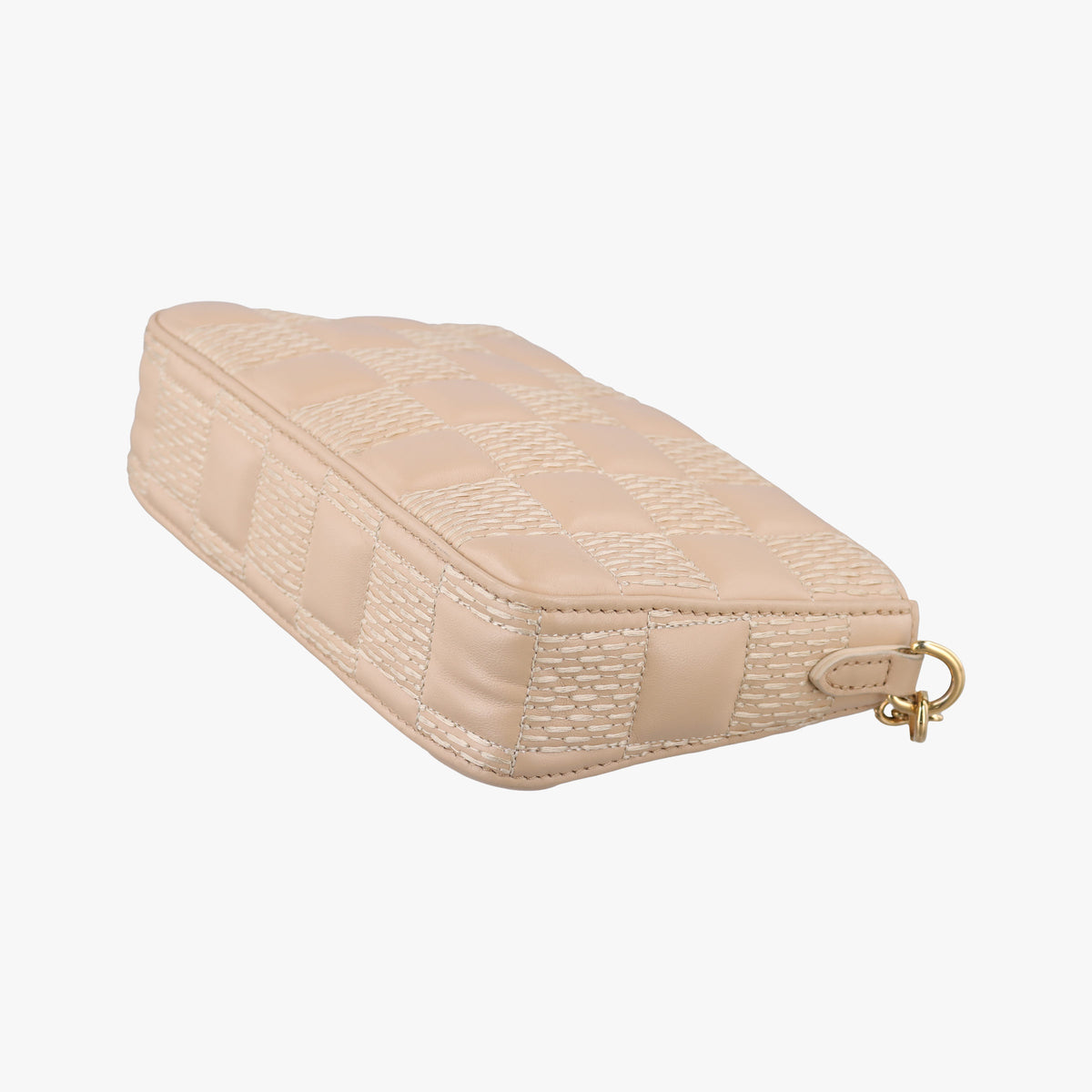 Pre-owned Louis Vuitton Pochette Troca Damier Giant Beige Lambskin M59048 shoulderbag | stylenewstar
