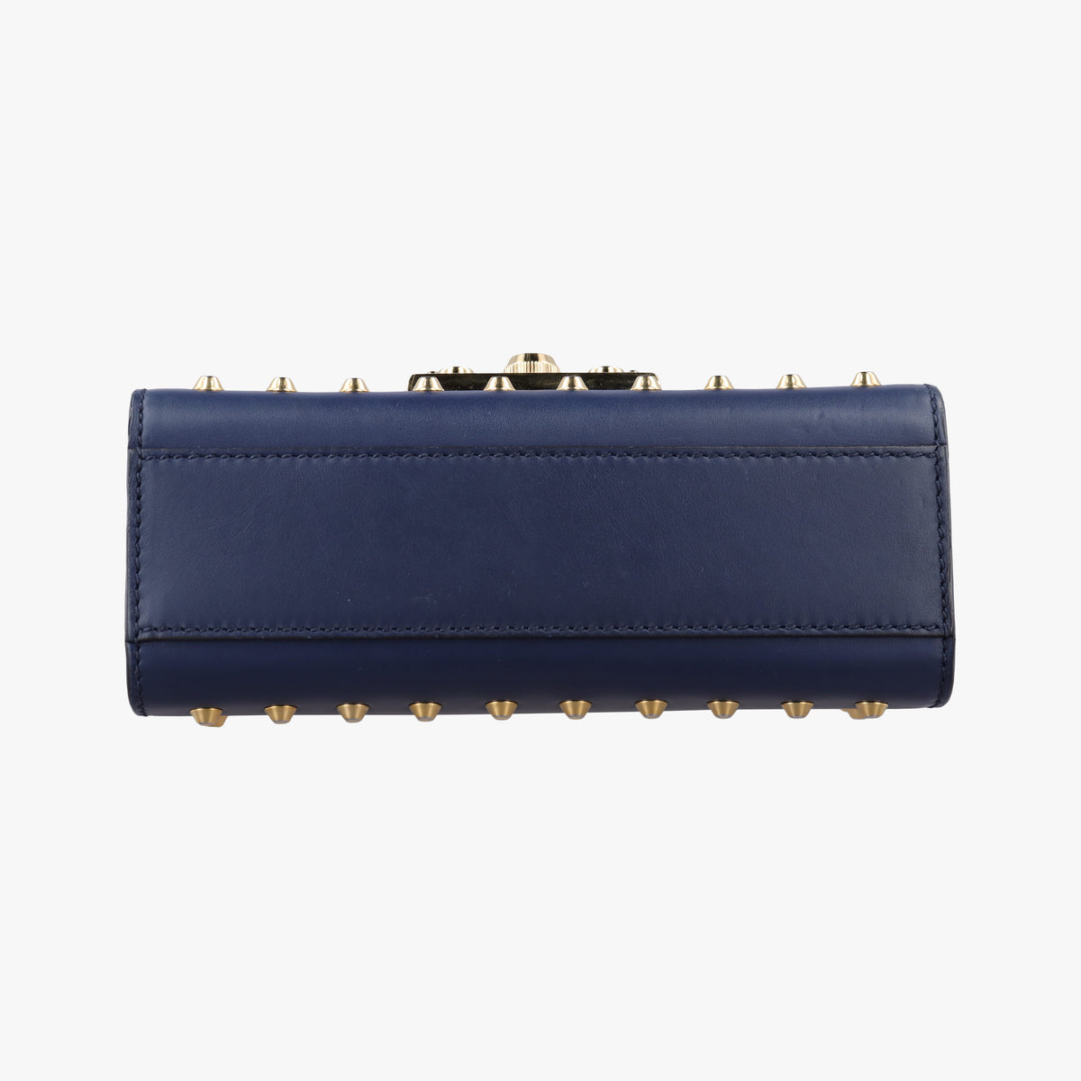 Pre-owned Gucci Padlock Navy Leather 432182 shoulderbag | stylenewstar