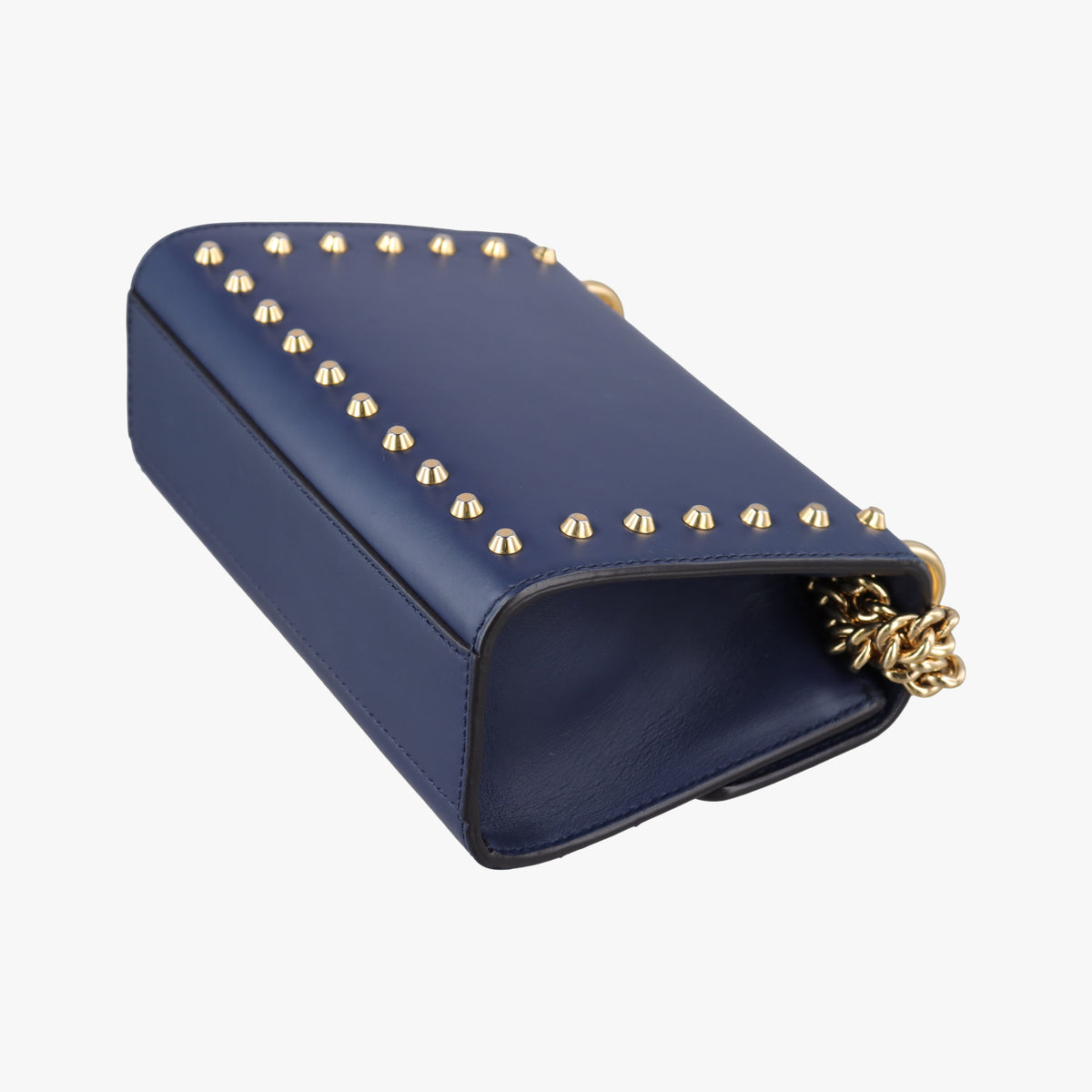 Pre-owned Gucci Padlock Navy Leather 432182 shoulderbag | stylenewstar