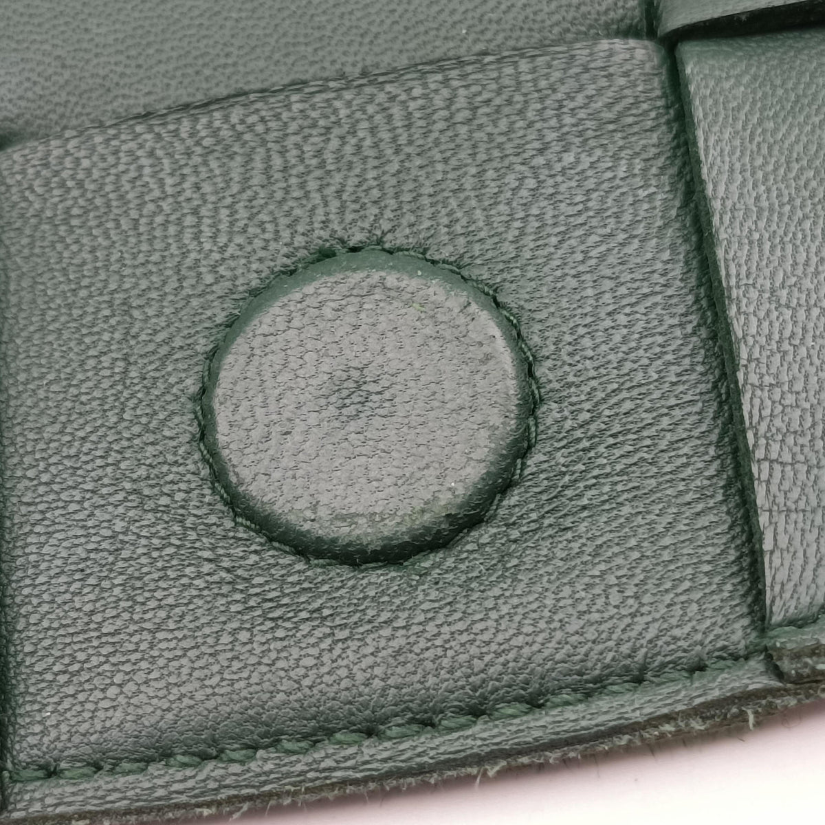 Pre-owned Bottega Veneta Cassette Green lambskin  shoulderbag | stylenewstar