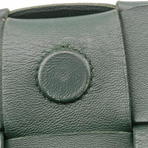 Pre-owned Bottega Veneta Cassette Green lambskin  shoulderbag | stylenewstar