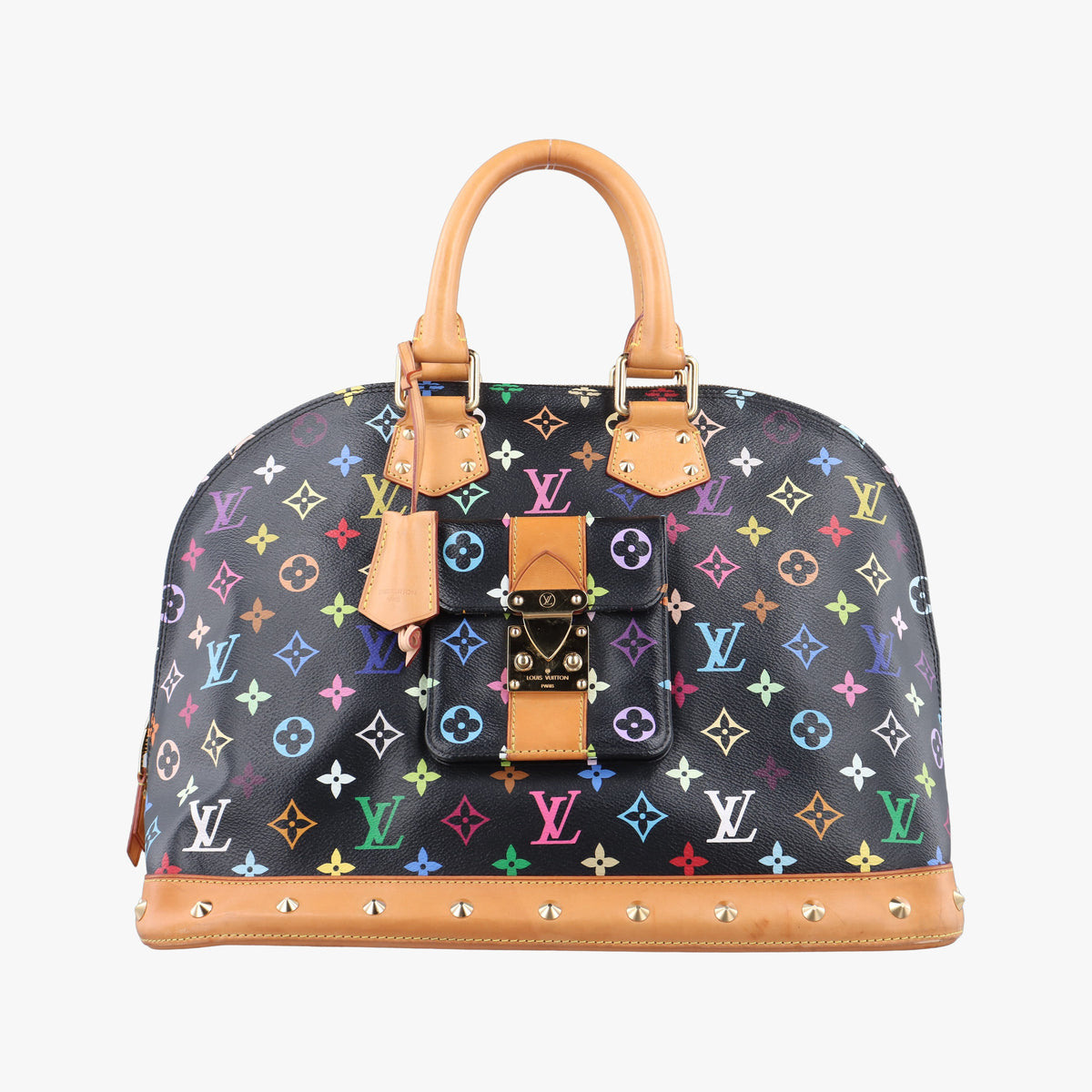 Secondhand Louis Vuitton Alma GM noir Monogram Multicolor M40442 handbag | stylenewstar