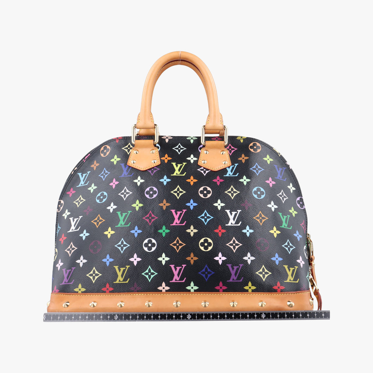Secondhand Louis Vuitton Alma GM noir Monogram Multicolor M40442 handbag | stylenewstar