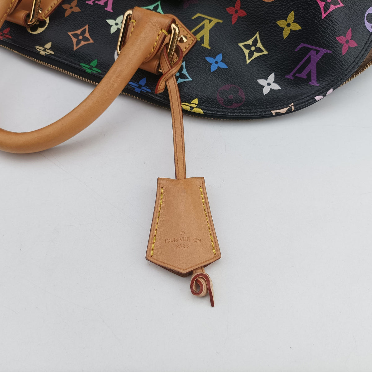 Secondhand Louis Vuitton Alma GM noir Monogram Multicolor M40442 handbag | stylenewstar