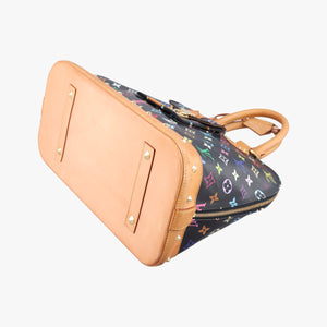 Secondhand Louis Vuitton Alma GM noir Monogram Multicolor M40442 handbag | stylenewstar