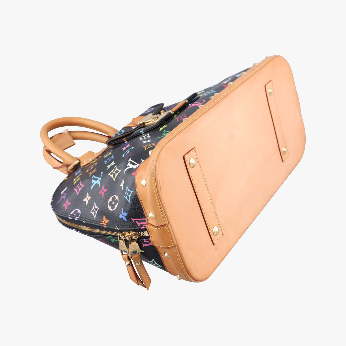 Secondhand Louis Vuitton Alma GM noir Monogram Multicolor M40442 handbag | stylenewstar