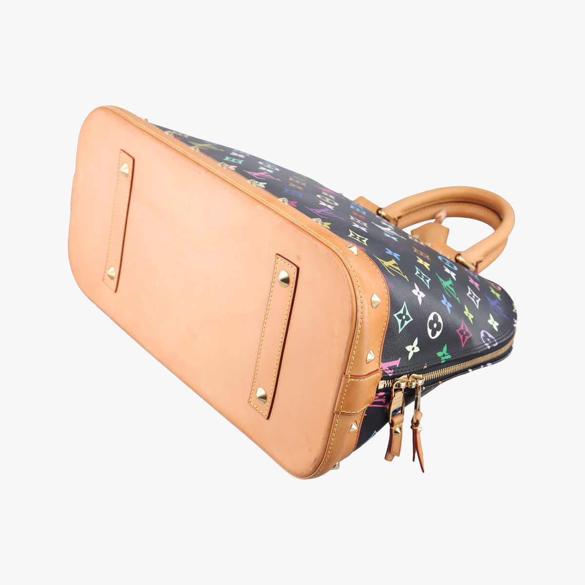 Secondhand Louis Vuitton Alma GM noir Monogram Multicolor M40442 handbag | stylenewstar