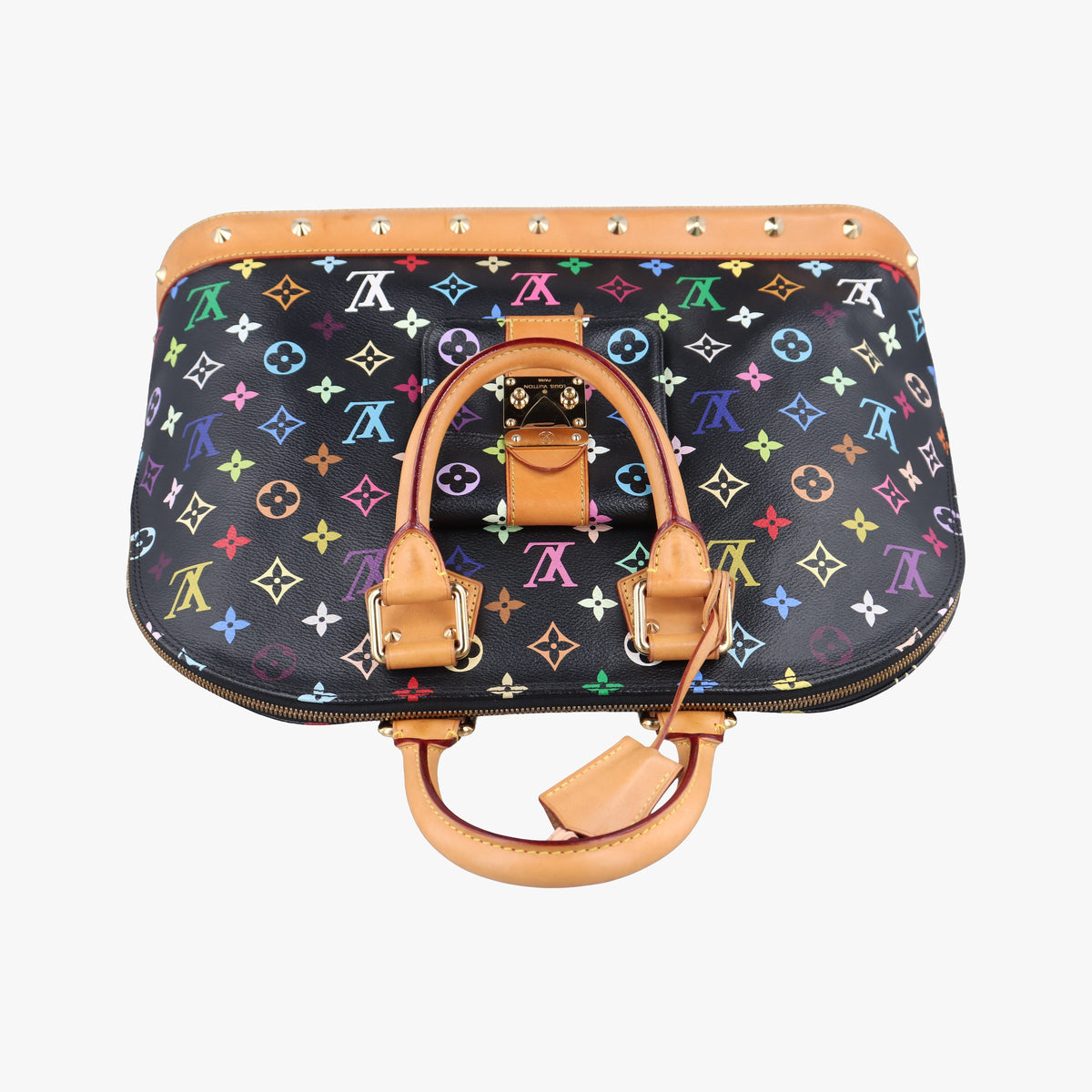 Secondhand Louis Vuitton Alma GM noir Monogram Multicolor M40442 handbag | stylenewstar