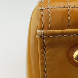Pre-owned Christian Dior Lady Dior Beige Patent  handbag | stylenewstar