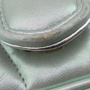 Pre-owned Gucci GG Marmont Green Leather 739682 shoulderbag | stylenewstar