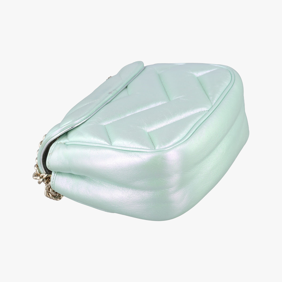 Pre-owned Gucci GG Marmont Green Leather 739682 shoulderbag | stylenewstar