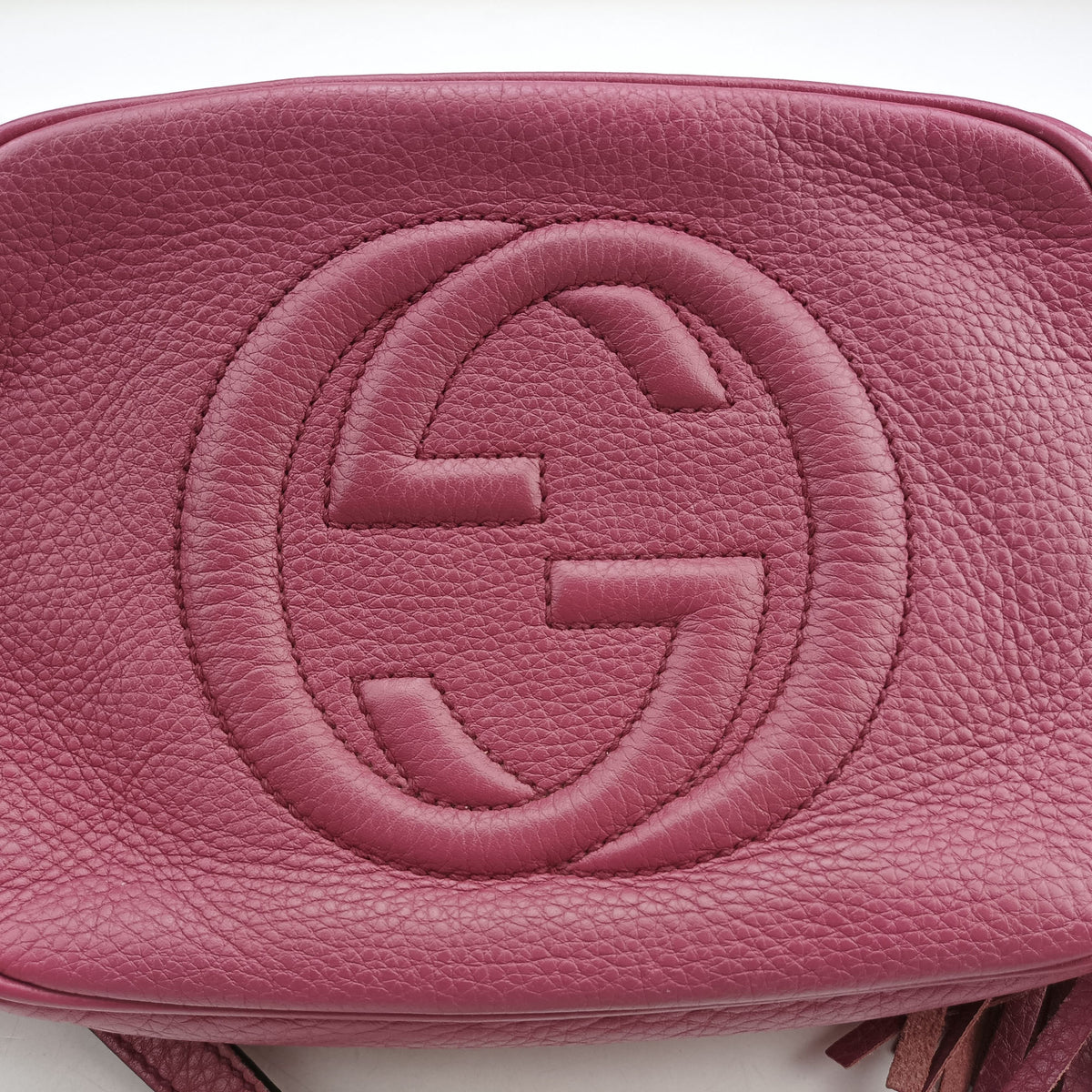Pre-owned Gucci Soho Purple Leather 308364 shoulderbag | stylenewstar