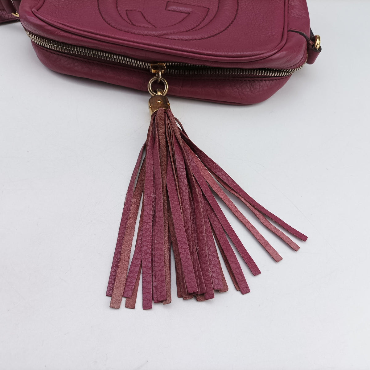 Pre-owned Gucci Soho Purple Leather 308364 shoulderbag | stylenewstar