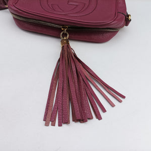 Pre-owned Gucci Soho Purple Leather 308364 shoulderbag | stylenewstar