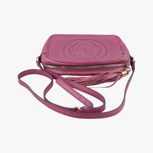 Pre-owned Gucci Soho Purple Leather 308364 shoulderbag | stylenewstar