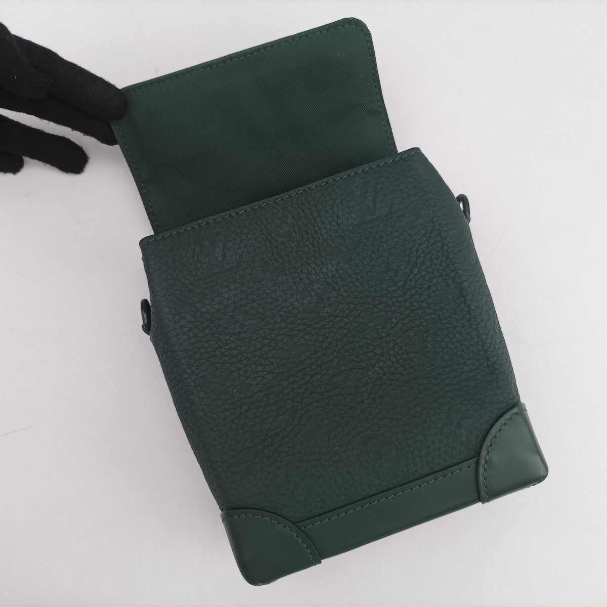 Vintage Louis Vuitton Nano Steamer VERT FONCE Monogram Taurillon M83052 shoulderbag | stylenewstar