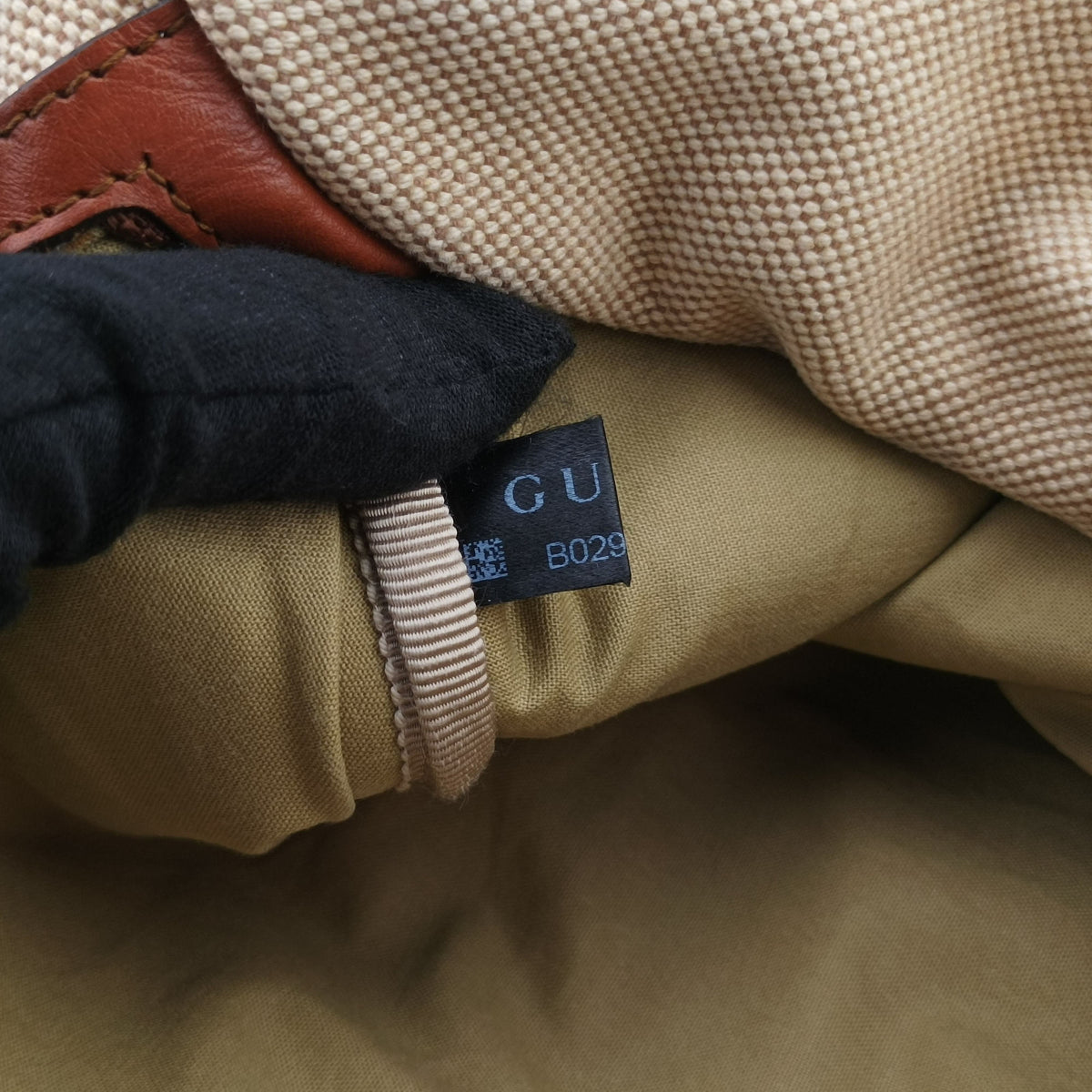 Pre-owned Gucci Sherry Vintage Beige×Brown Canvas × Leather 575082 bum bag/waist bag | stylenewstar