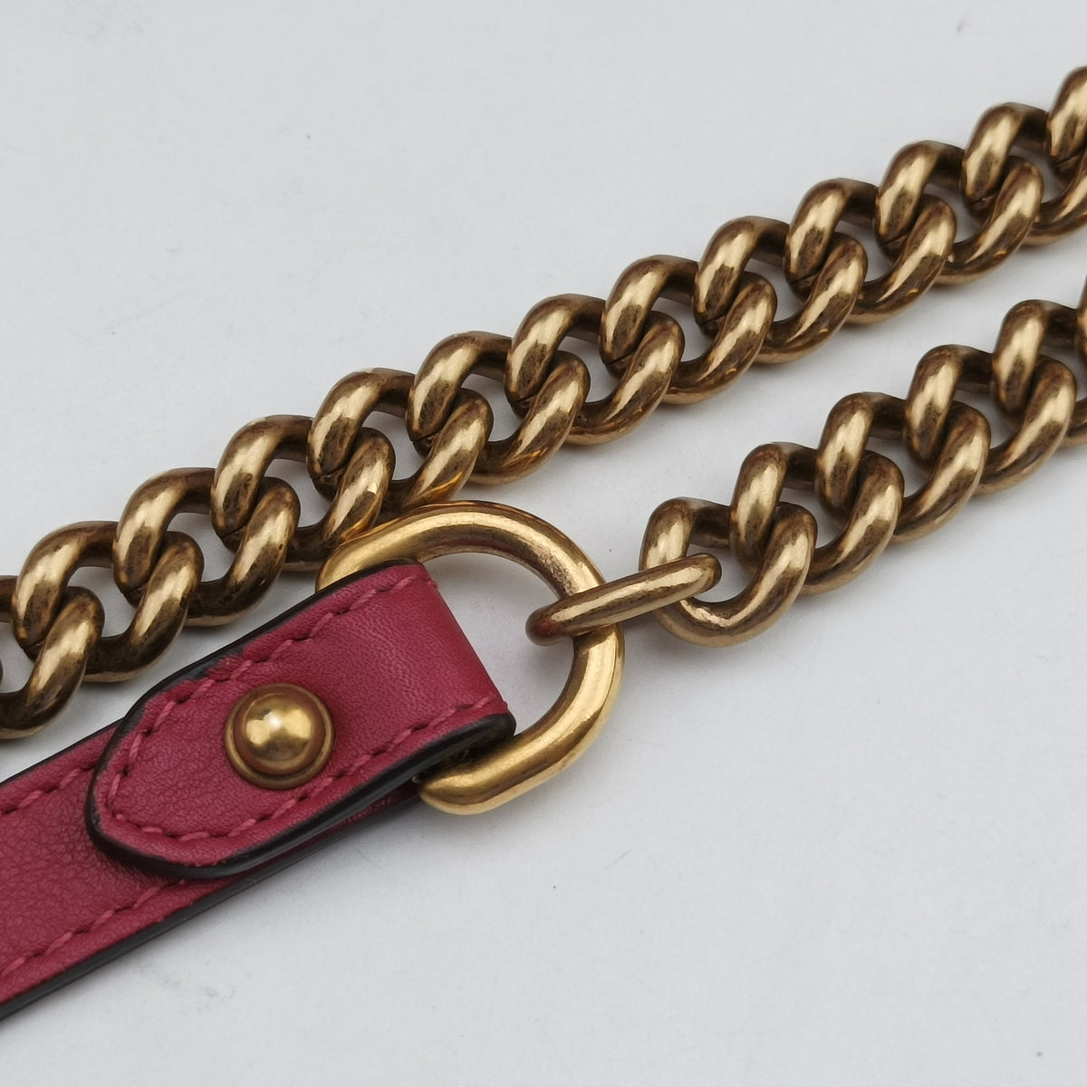 Pre-owned Gucci GG Marmont Pink velour 446744 shoulderbag | stylenewstar