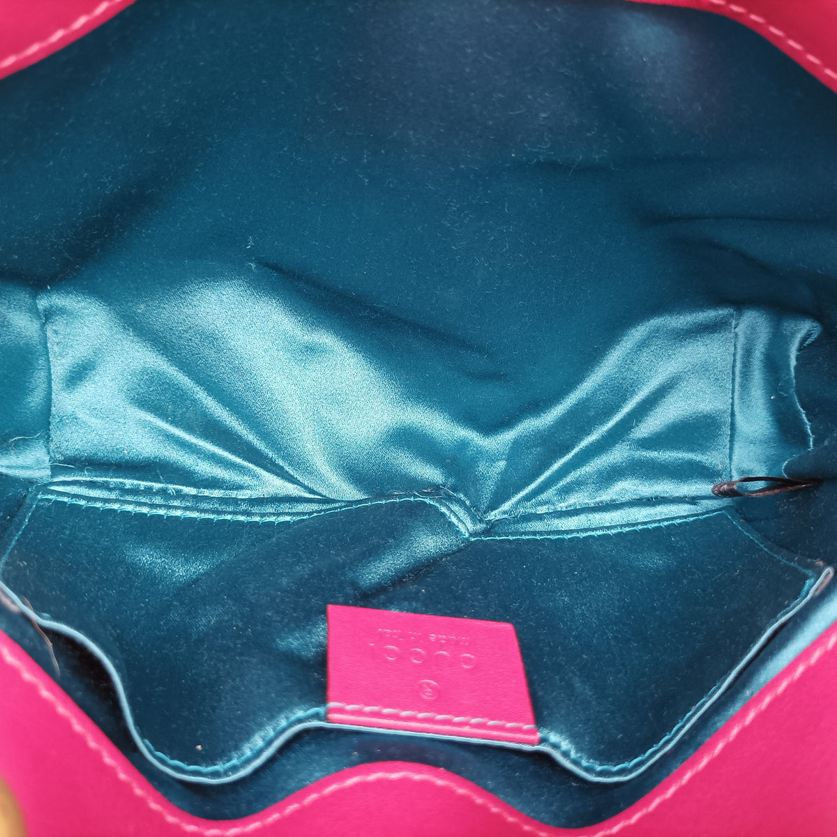 Pre-owned Gucci GG Marmont Pink velour 446744 shoulderbag | stylenewstar