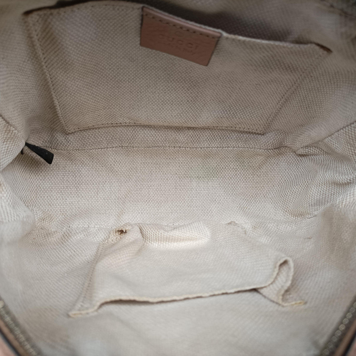 Pre-owned Gucci Soho Beige Leather 308364 shoulderbag | stylenewstar