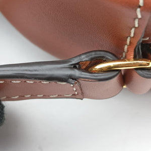 Vintage Celine Oval Purse Cuir Triomphe Brown Leather  shoulderbag | stylenewstar