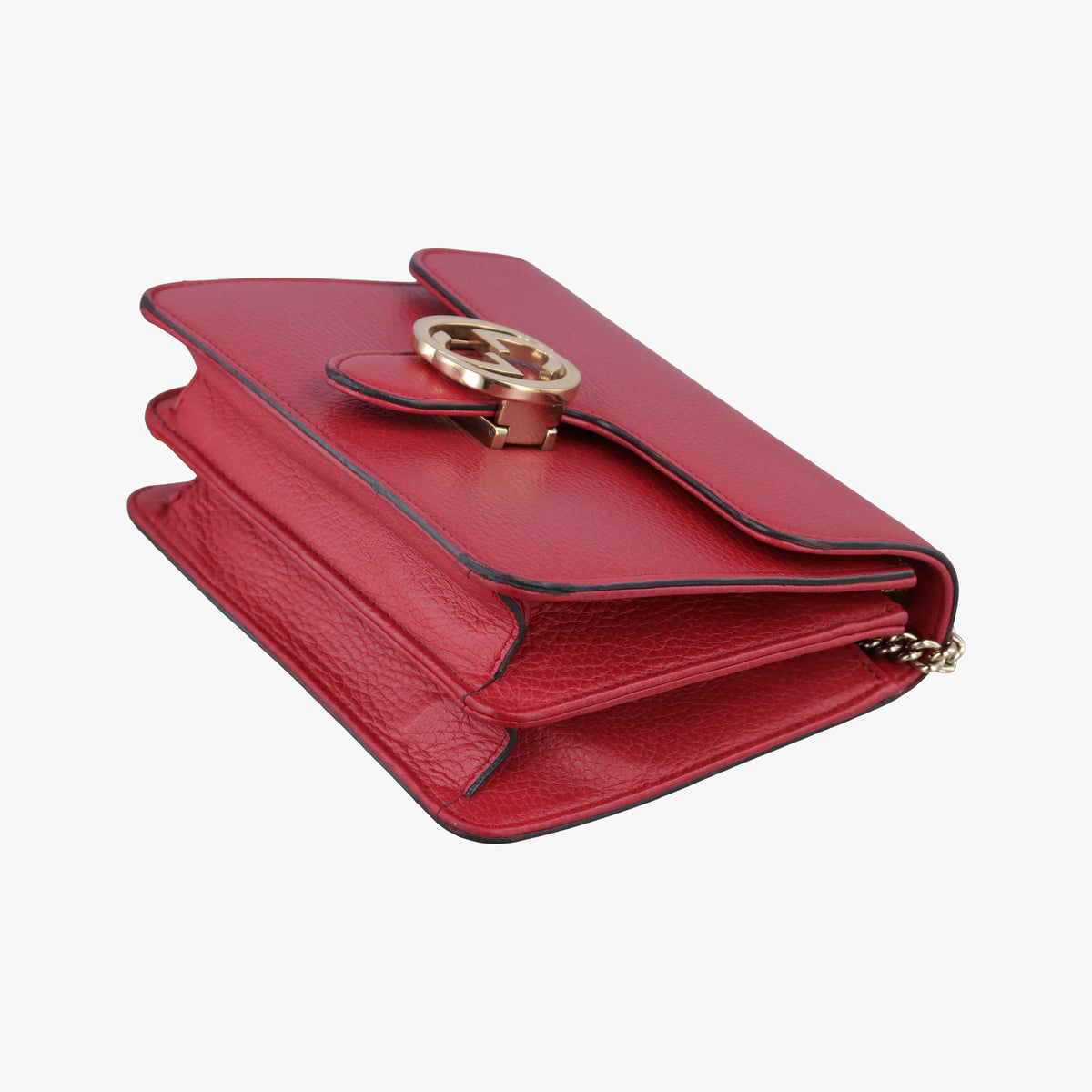 Vintage Gucci Interlocking G Red Leather 510304 shoulderbag | stylenewstar
