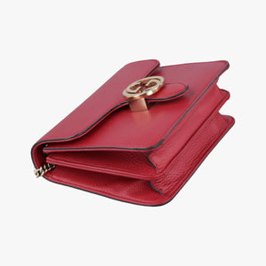 Vintage Gucci Interlocking G Red Leather 510304 shoulderbag | stylenewstar