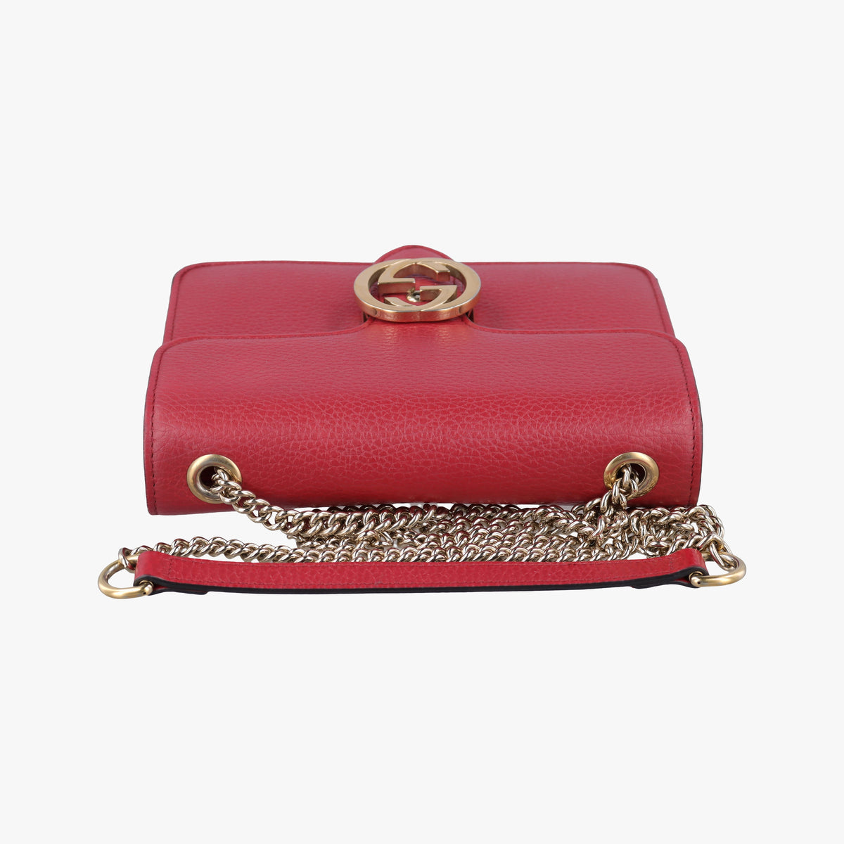 Vintage Gucci Interlocking G Red Leather 510304 shoulderbag | stylenewstar