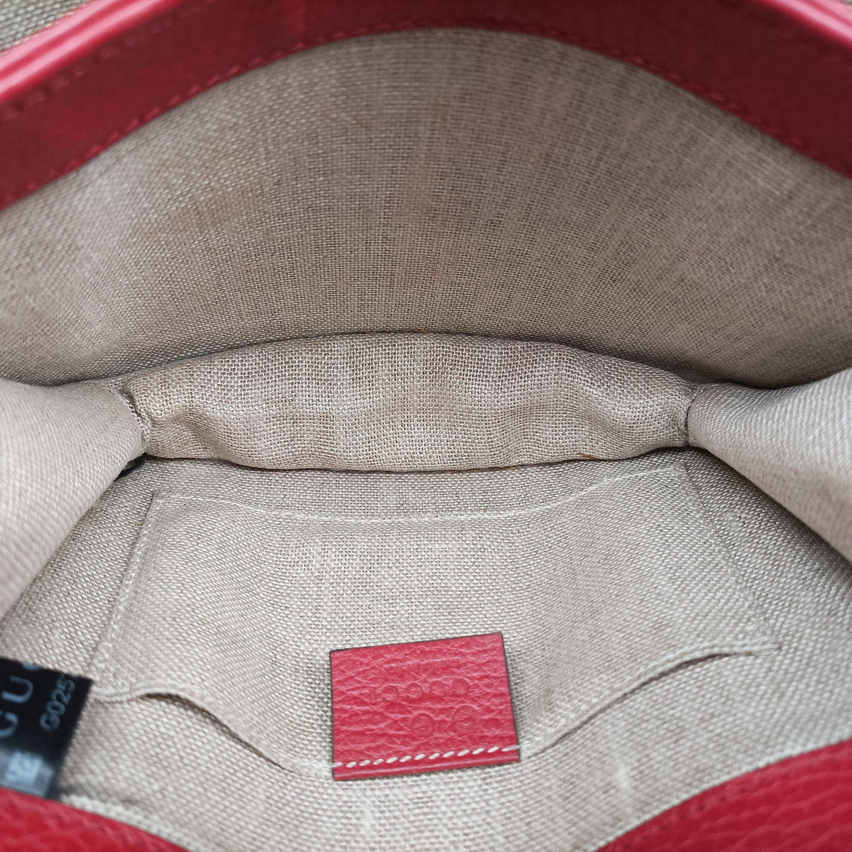 Vintage Gucci Interlocking G Red Leather 510304 shoulderbag | stylenewstar