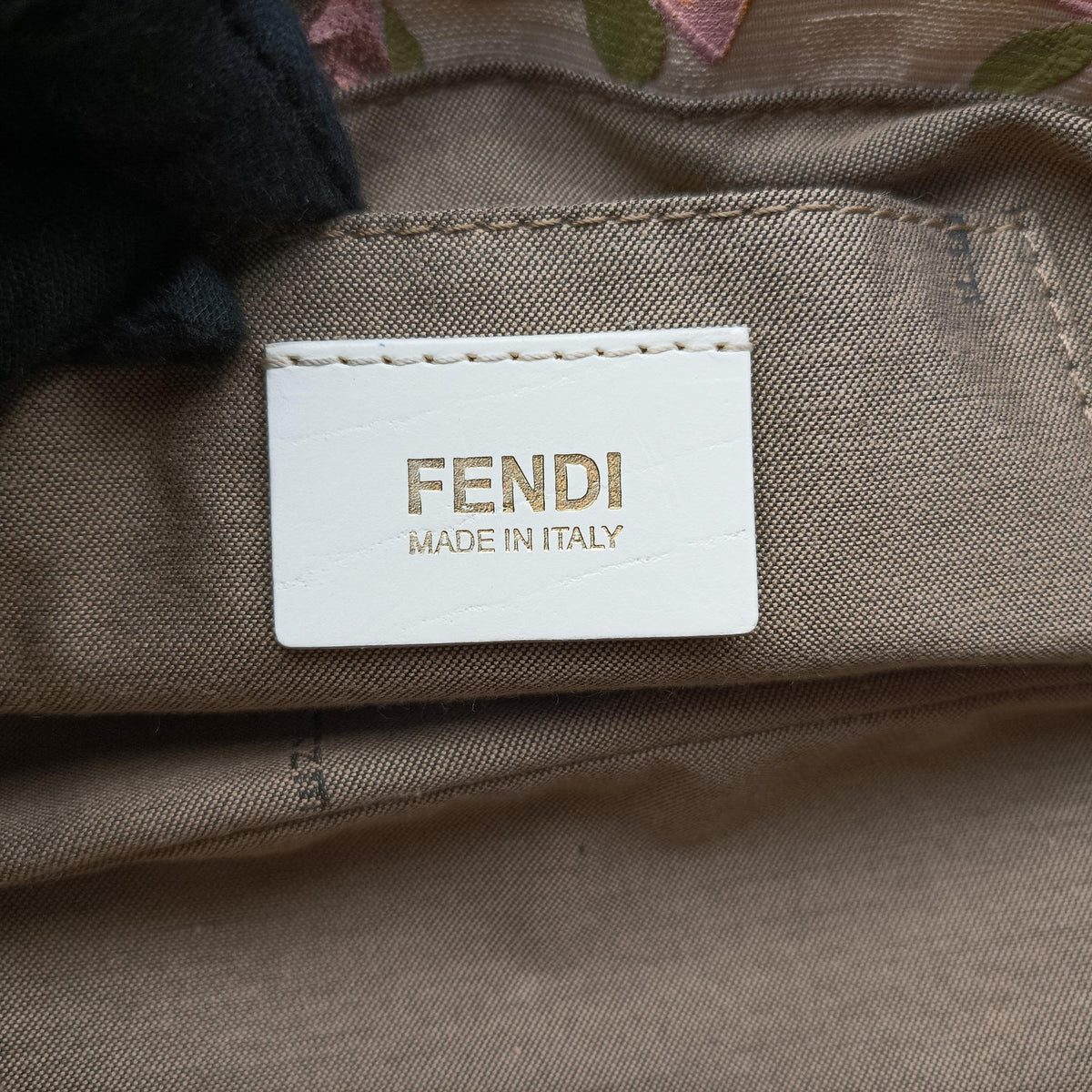 Pre-owned Fendi Chef Perforated Charm Zucca Print Multicolour canvas 8BR436 shoulderbag | stylenewstar