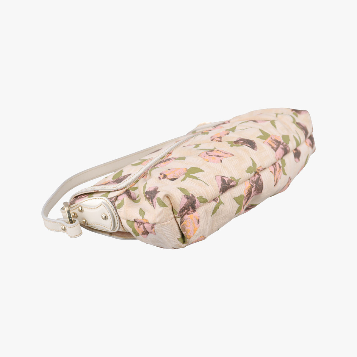 Pre-owned Fendi Chef Perforated Charm Zucca Print Multicolour canvas 8BR436 shoulderbag | stylenewstar