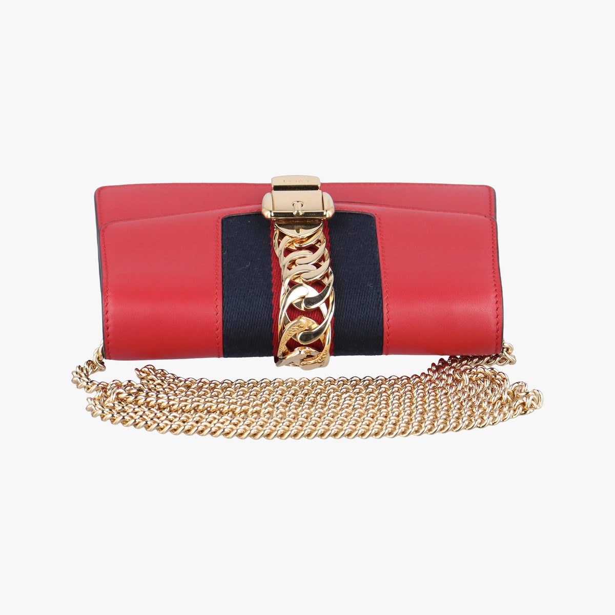 Secondhand Gucci Sylvie Red Leather 494646 shoulderbag | stylenewstar