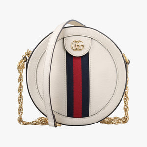 Pre-owned Gucci Ophidia White Leather 550618 crossbodybag | stylenewstar