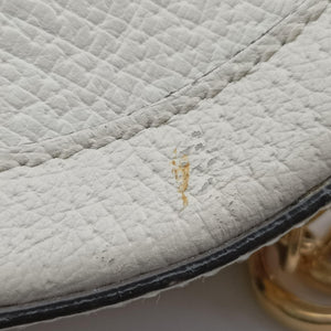Pre-owned Gucci Ophidia White Leather 550618 crossbodybag | stylenewstar