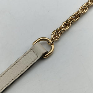 Pre-owned Gucci Ophidia White Leather 550618 crossbodybag | stylenewstar